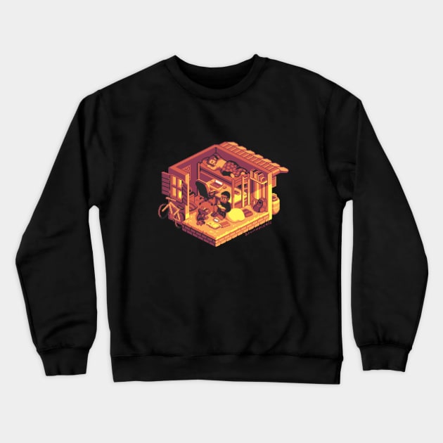 isometric room II Crewneck Sweatshirt by brunopixels